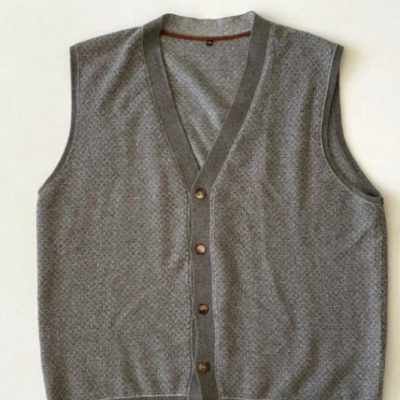 Loro Piana 100% Cashmere V Neck Vest XL - Picture 1 of 8
